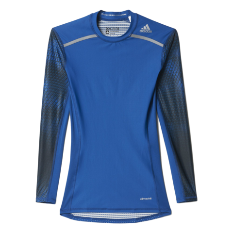 ADIDAS MENS POWER TRAINING TECHFIT LONG SLEEVE 'CHILL' PERFORMANCE