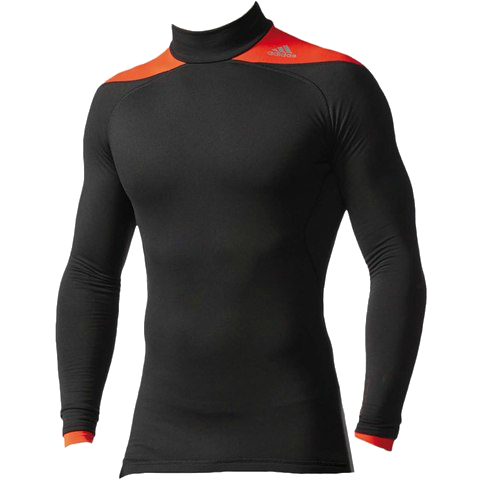ADIDAS TECHFIT ClIMAHEAT 2.0 LONG SLEEVED MENS MOCK COMPRESSION TOP